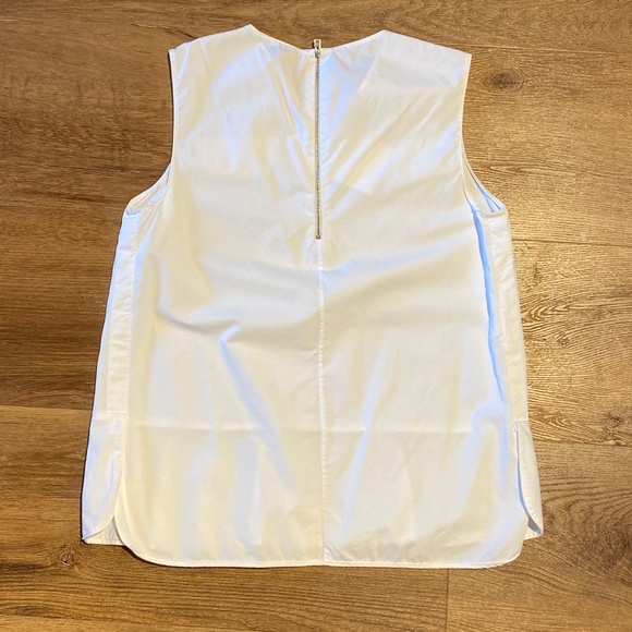 Marni white sleeveless v-neck top tunic blouse size IT42 US6 M - Picture 10 of 14